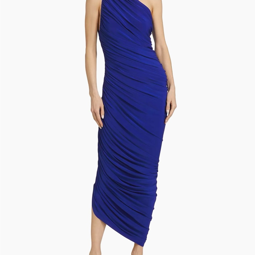 Norma Kamali Diana Gown Blue